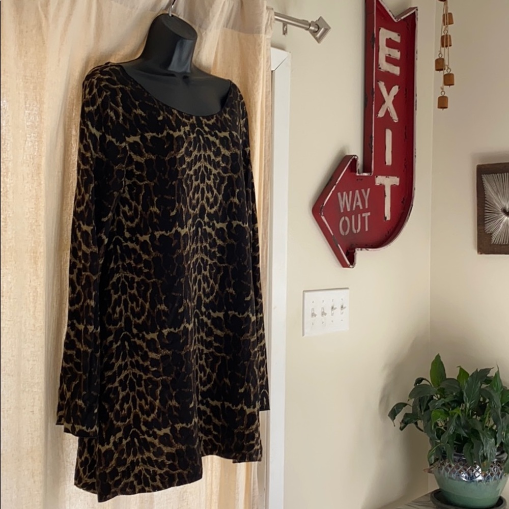 One teaspoon leopard print shift dress M - Picture 2 of 7